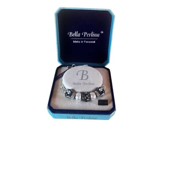 Bella Perlina Silver Tone Charm Bracelet - Picture 1 of 5